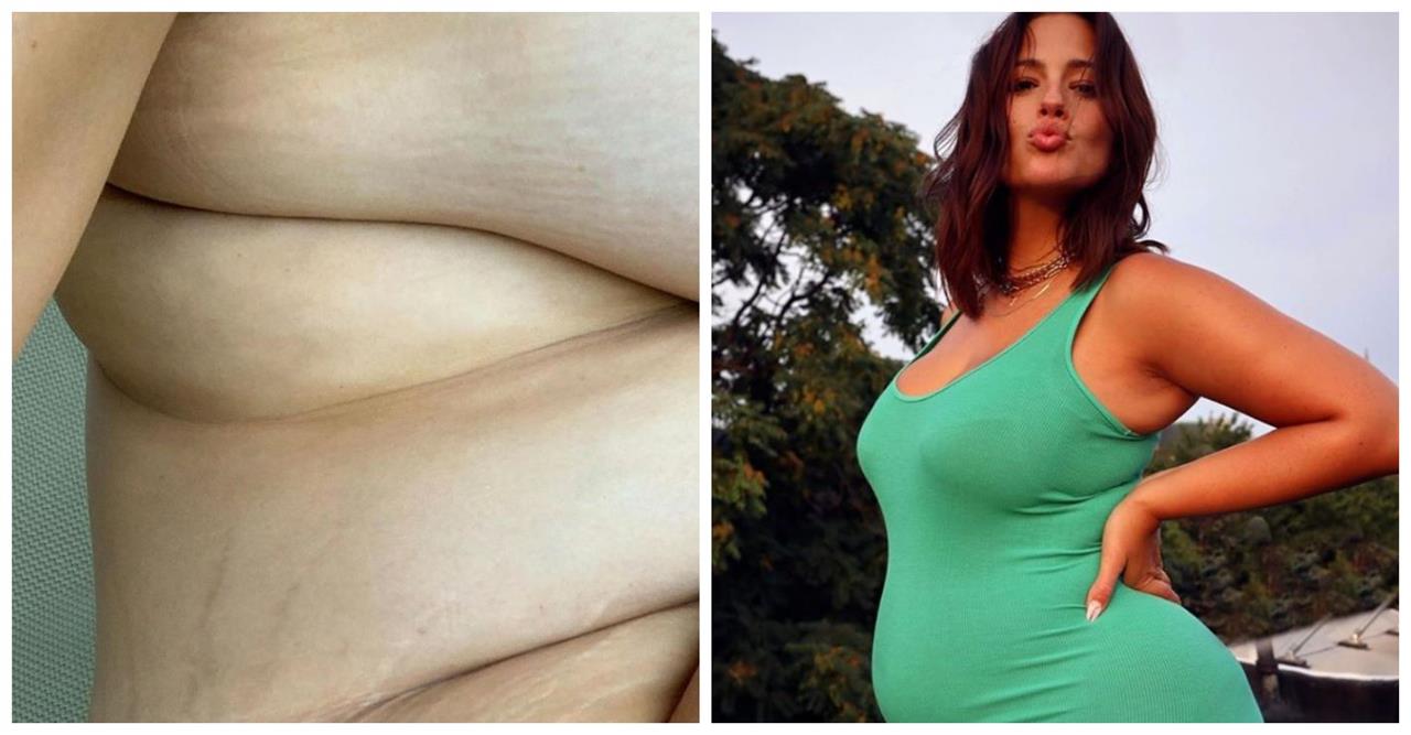 Pregnant Ashley Graham Is Praised Over Nude Selfie Showing Stretch Marks